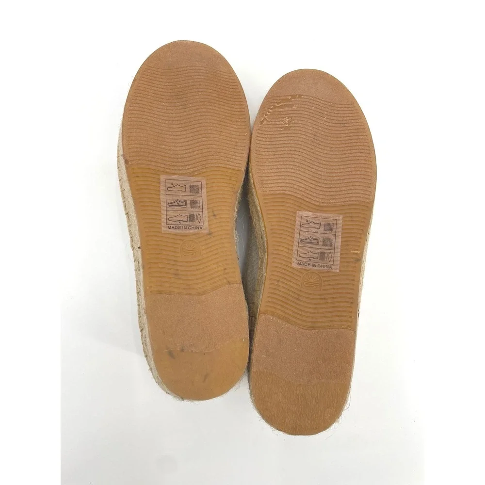 Soludos Espadrilles Womens 8.5 Sand Canvas Watermelon Juice Platform Boho